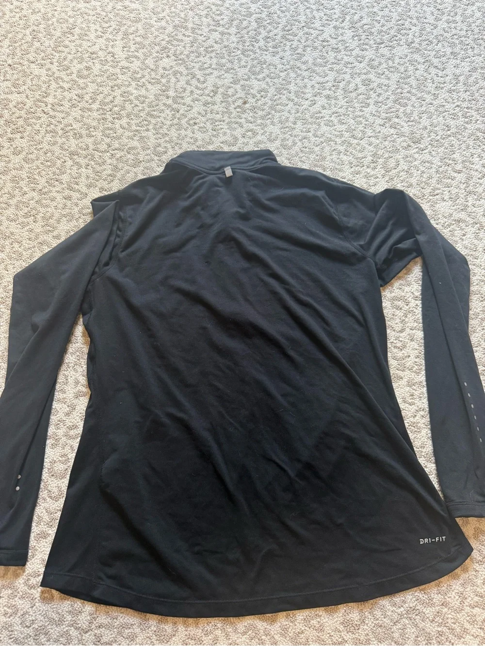 Nike Dri-FIT Running 1/2 Zip Pullover Black Reflective  Size Large
